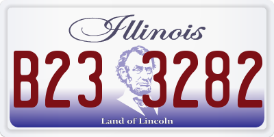 IL license plate B233282