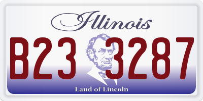 IL license plate B233287