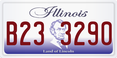 IL license plate B233290