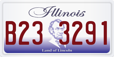 IL license plate B233291