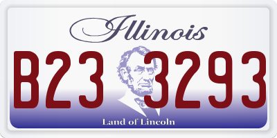 IL license plate B233293