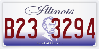 IL license plate B233294