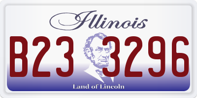 IL license plate B233296