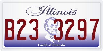 IL license plate B233297