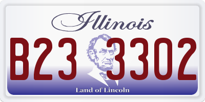 IL license plate B233302