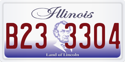 IL license plate B233304