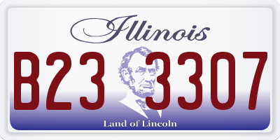 IL license plate B233307