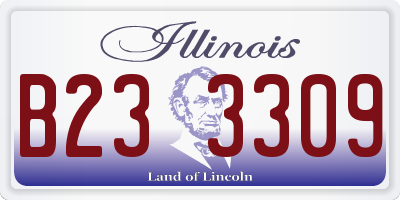 IL license plate B233309