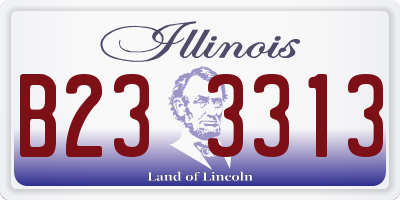 IL license plate B233313