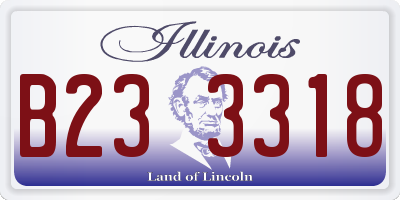 IL license plate B233318