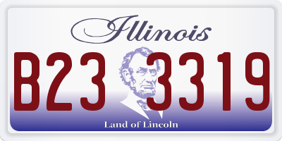 IL license plate B233319