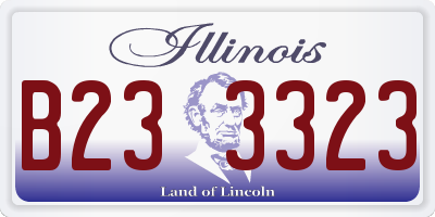 IL license plate B233323