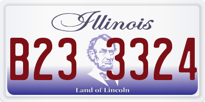 IL license plate B233324