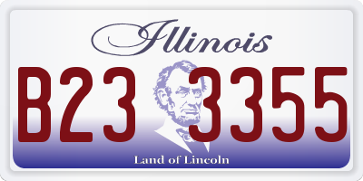 IL license plate B233355