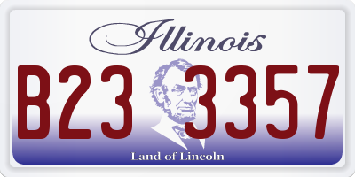 IL license plate B233357