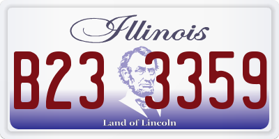 IL license plate B233359