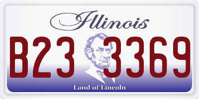 IL license plate B233369