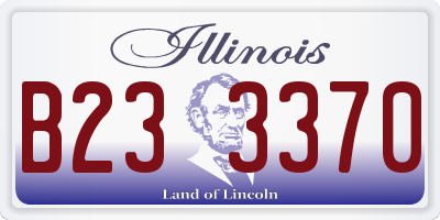 IL license plate B233370