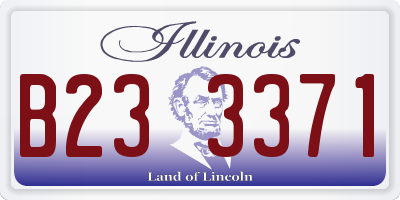 IL license plate B233371