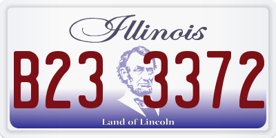 IL license plate B233372