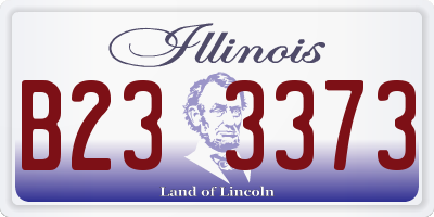 IL license plate B233373