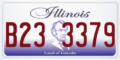 IL license plate B233379