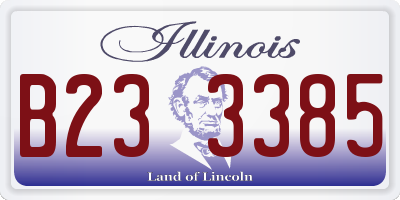 IL license plate B233385