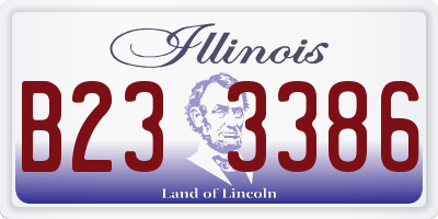 IL license plate B233386