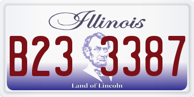 IL license plate B233387