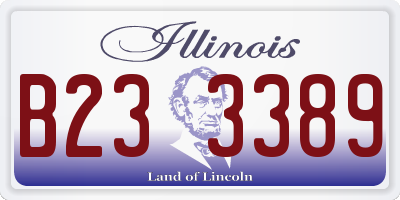 IL license plate B233389
