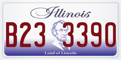 IL license plate B233390
