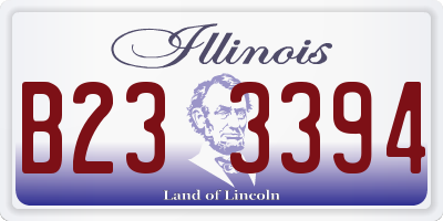 IL license plate B233394