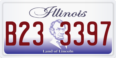 IL license plate B233397