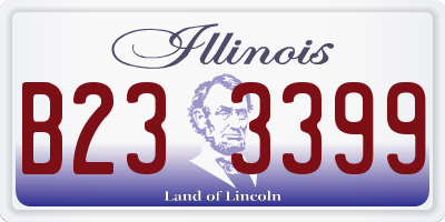 IL license plate B233399