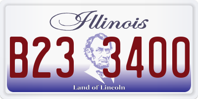 IL license plate B233400