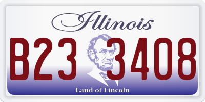 IL license plate B233408
