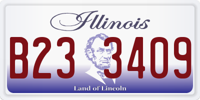 IL license plate B233409