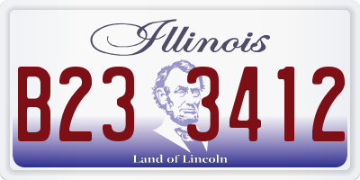IL license plate B233412