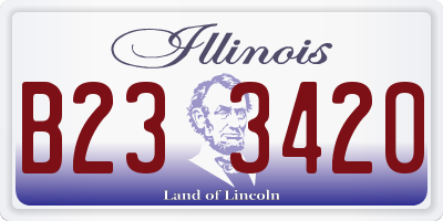 IL license plate B233420