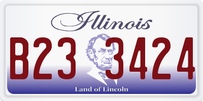 IL license plate B233424