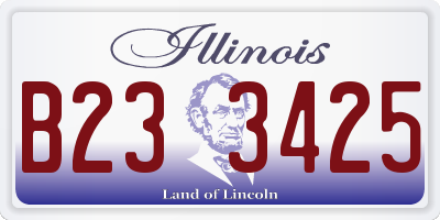 IL license plate B233425