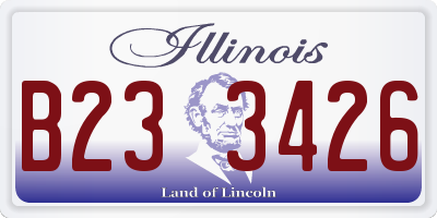 IL license plate B233426