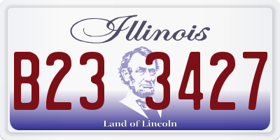 IL license plate B233427