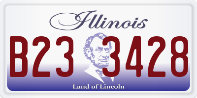 IL license plate B233428