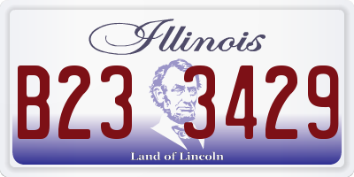 IL license plate B233429
