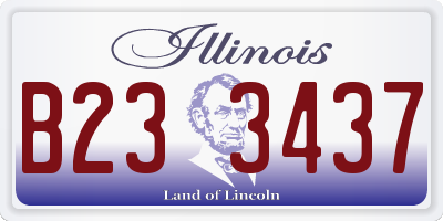 IL license plate B233437