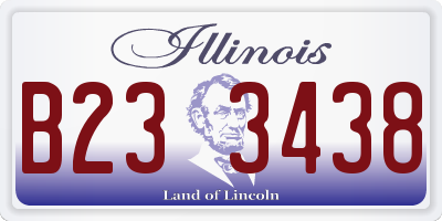 IL license plate B233438