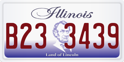 IL license plate B233439
