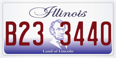IL license plate B233440