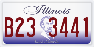 IL license plate B233441